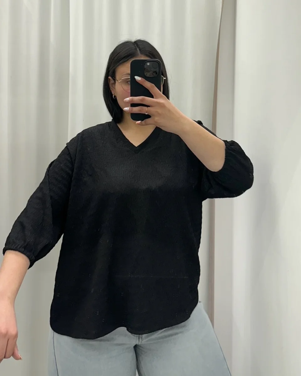 Blusa corrugada