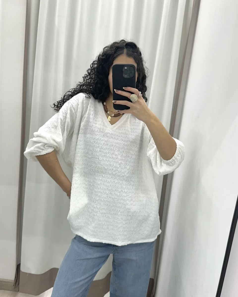 Blusa texturada