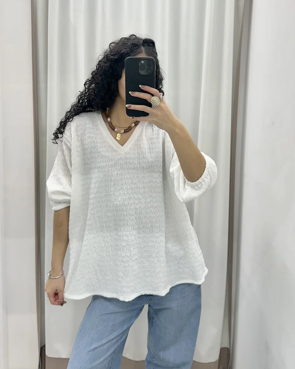 Blusa texturada