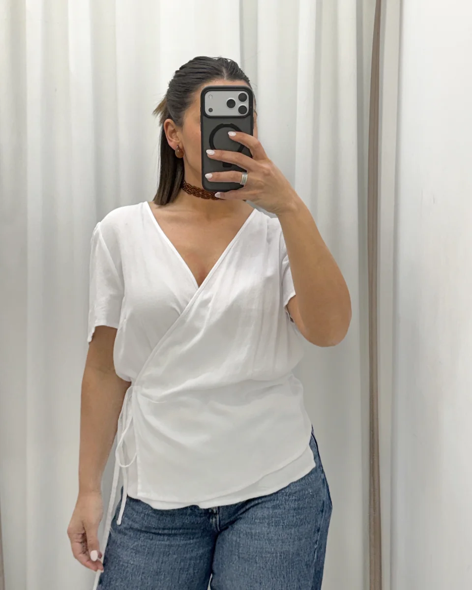 Blusa cruzada nueva