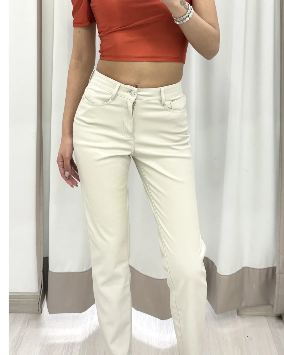 Pantalón de cuerina Only