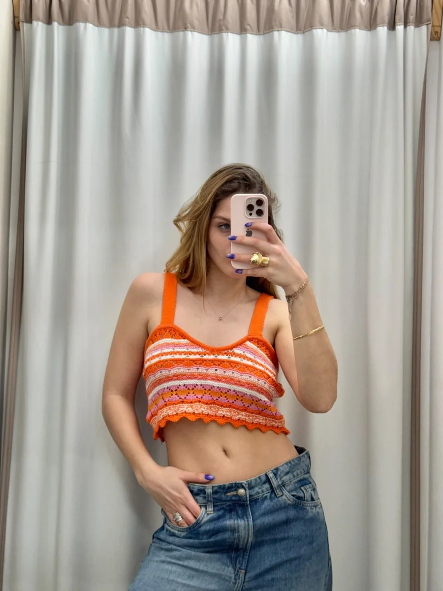 Top crochet colores