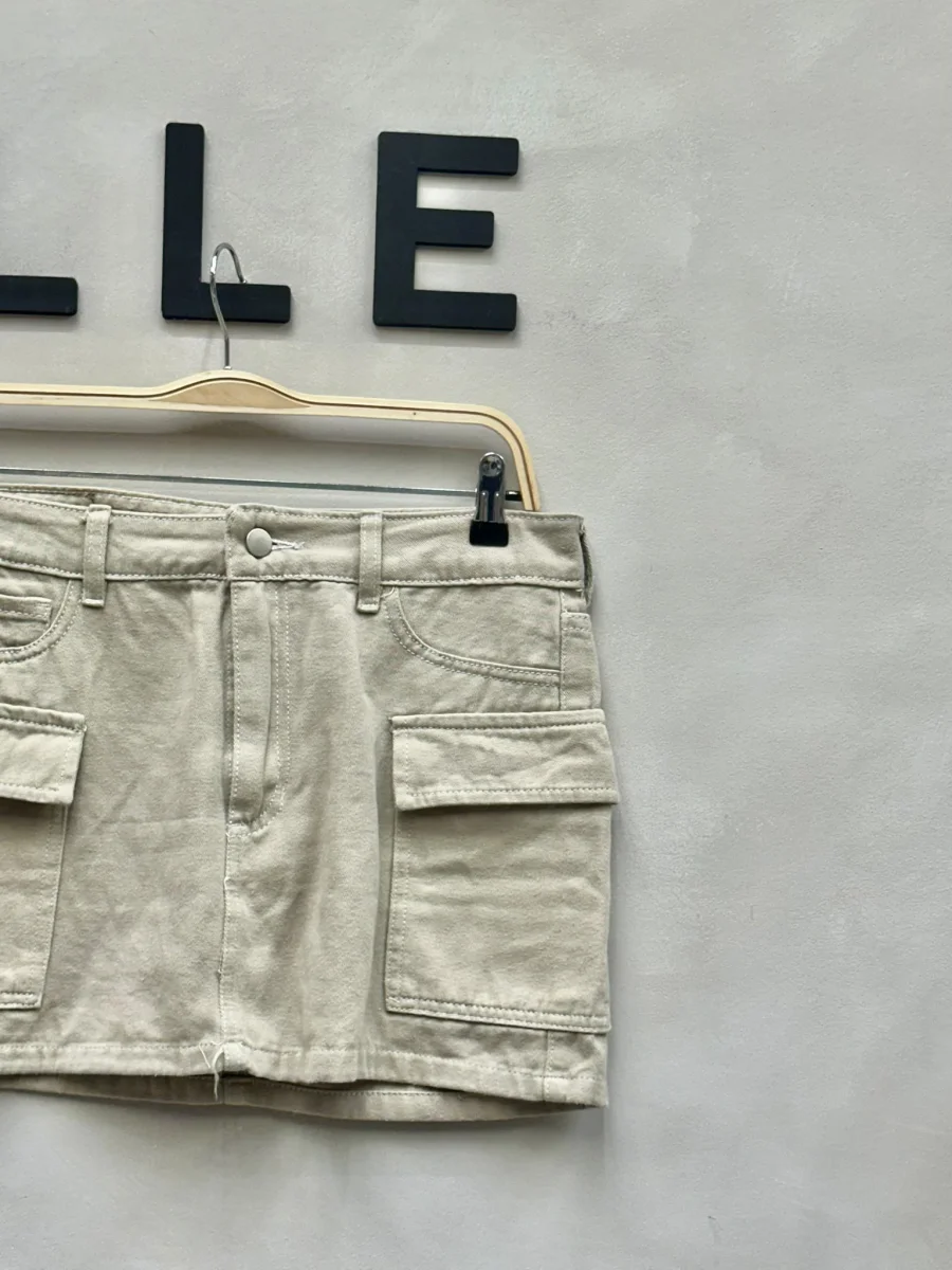 Pollera jean cargo