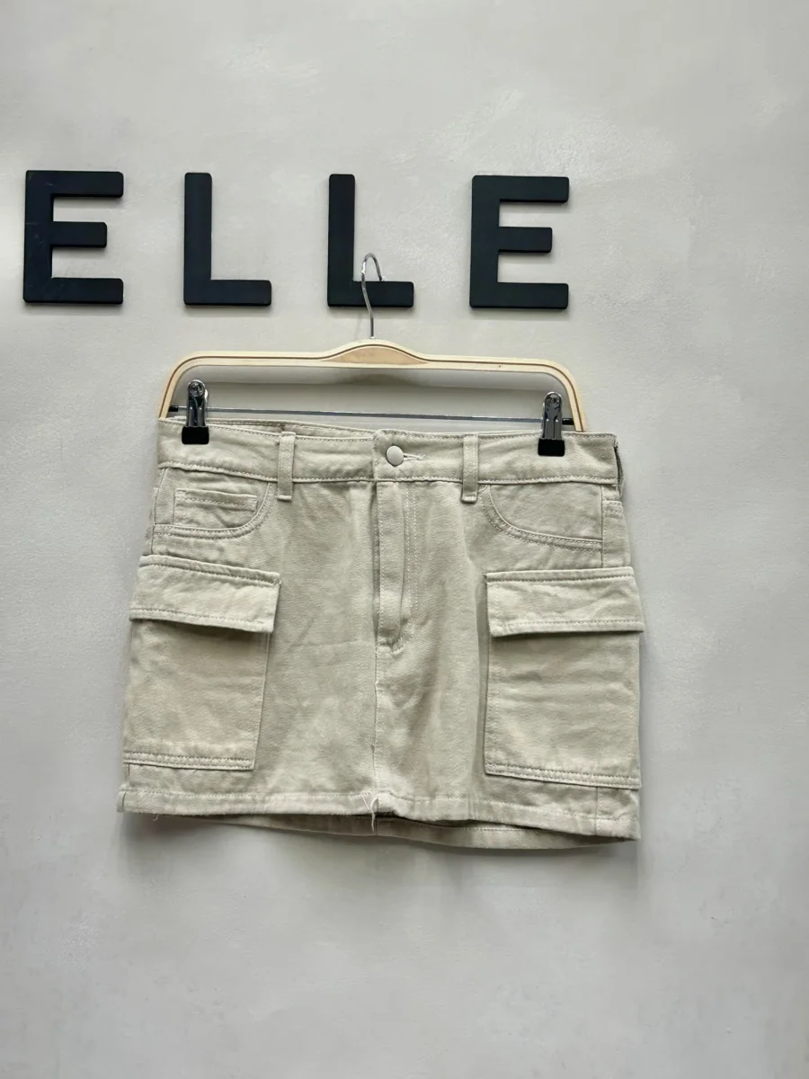 Pollera jean cargo